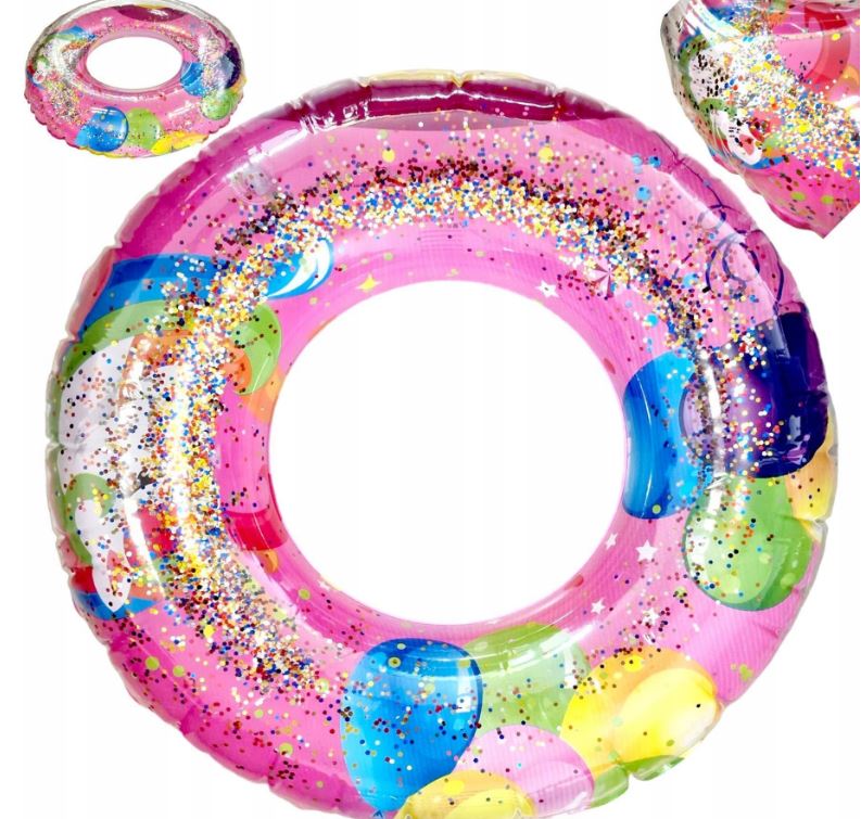 Ujumisrõngas glitter 70x70cm