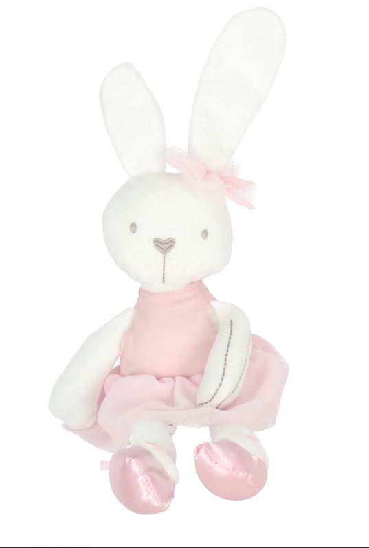 Jänku roosas kleidis 42cm