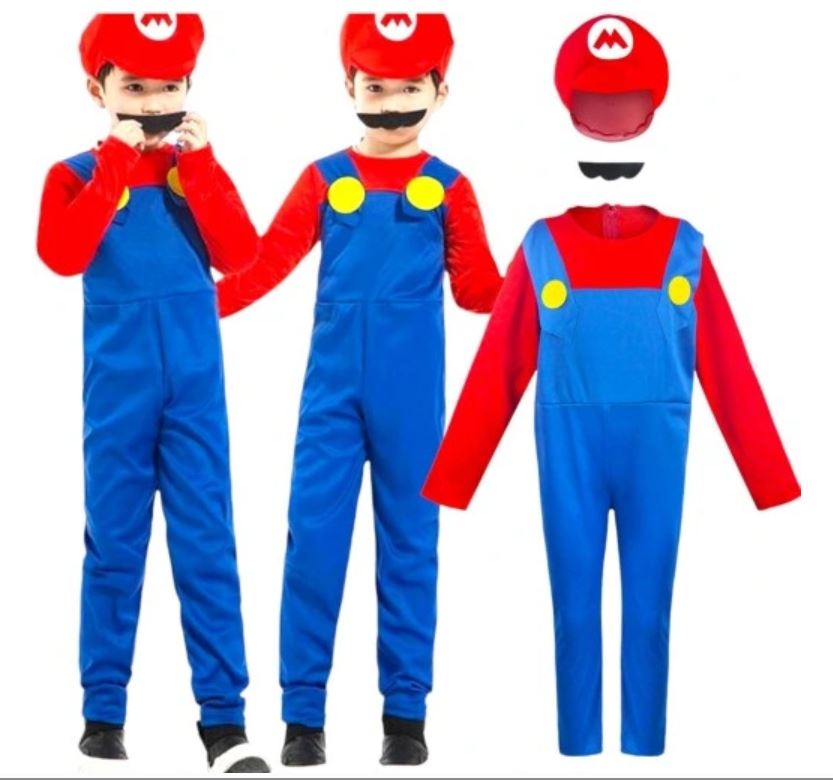 Kostüüm Mario 134-146cm