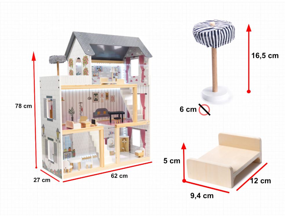 LED tuledega nukumaja 78cm